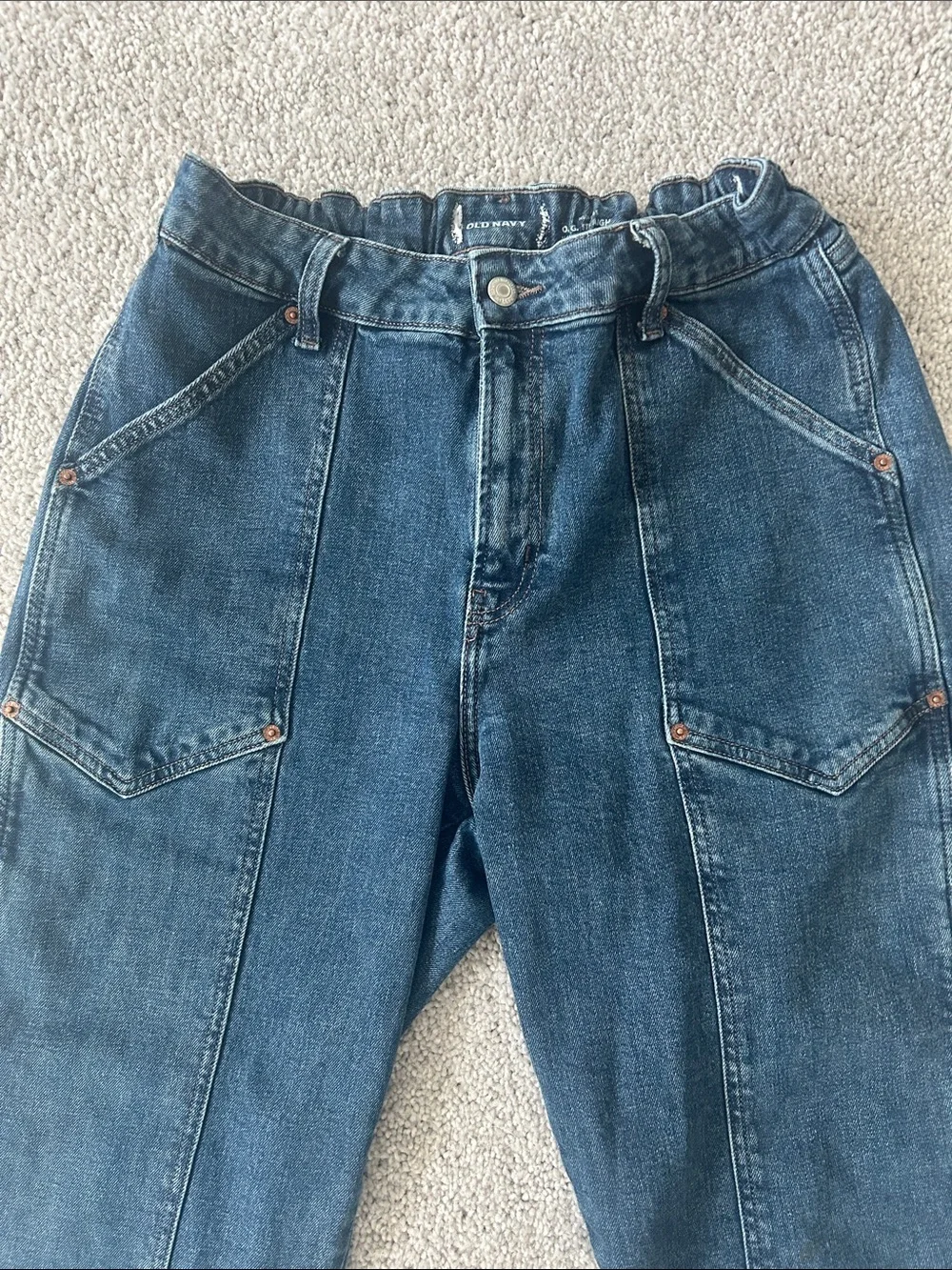 Old Navy OG High Rise Straight Jeans - Picture 3 of 8